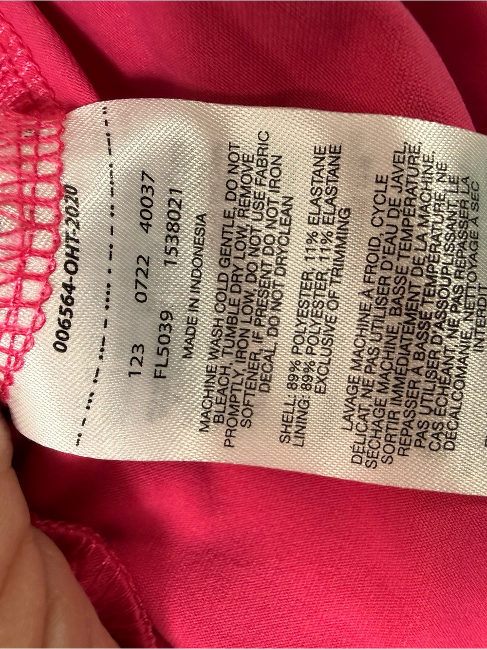 Columbia Bright Pink sleeveless dress size medium - Picture 10 of 10